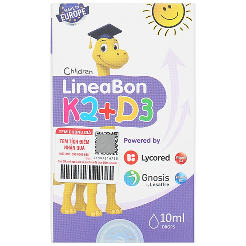 LineaBon K2 + D3 hỗ trợ giảm nguy cơ loãng xương chai 10ml - 2